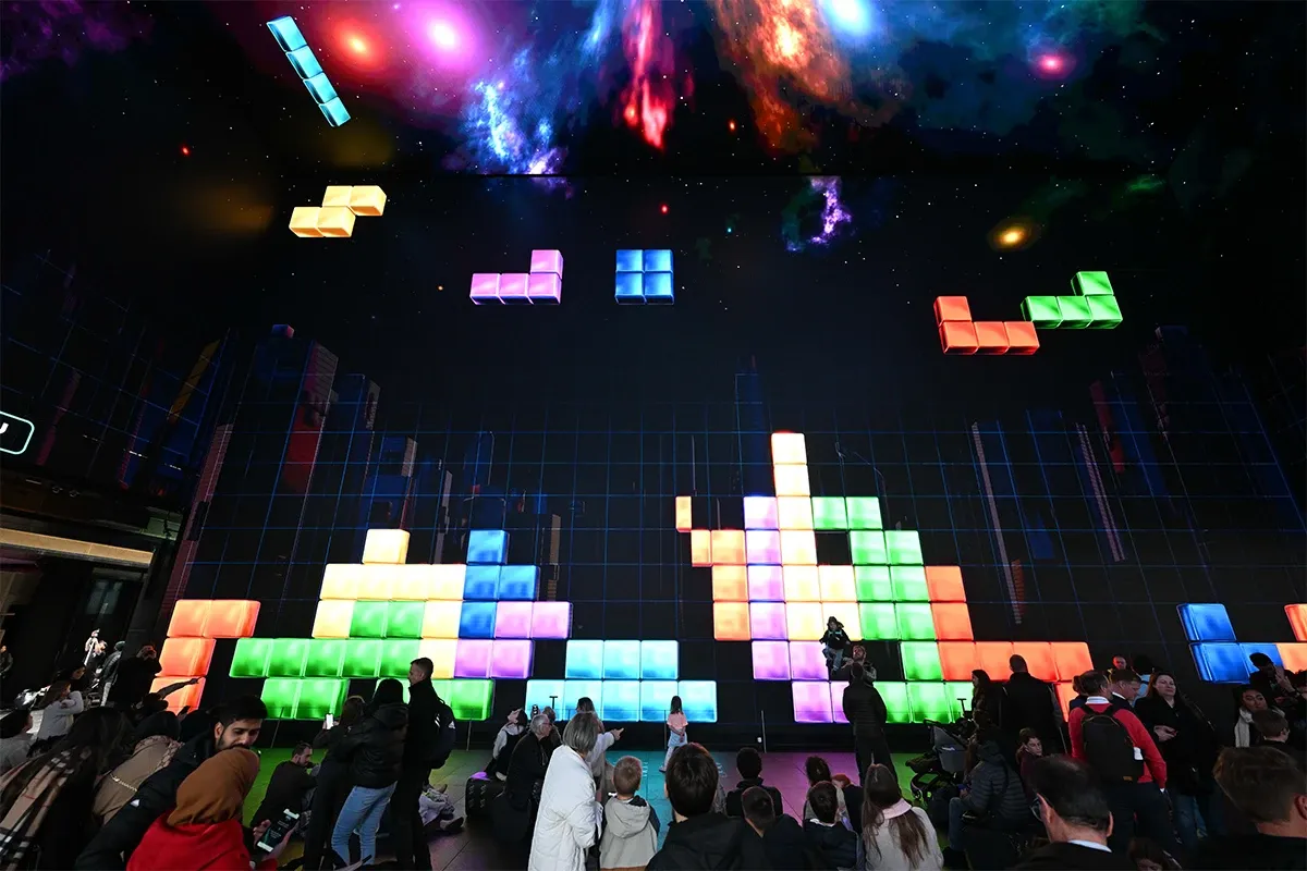 Tetris’in 40. Yılına Özel: Londra’da Dev Ekranda Oynandı